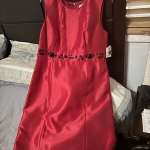 Elegant Red Kids Dress